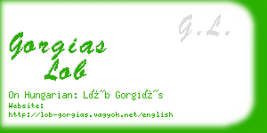 gorgias lob business card